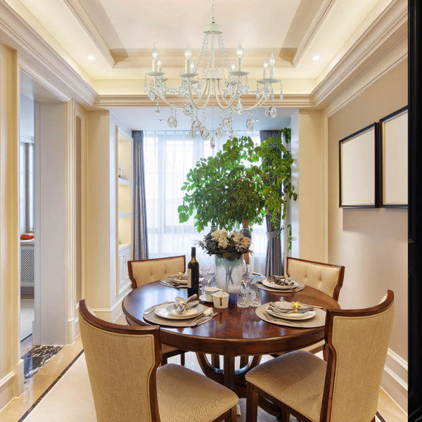 Elegant Cascade Waterfall Crystal Chandelier Ceiling Light