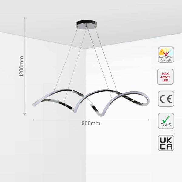 Elegant Infinity LED Pendant Light
