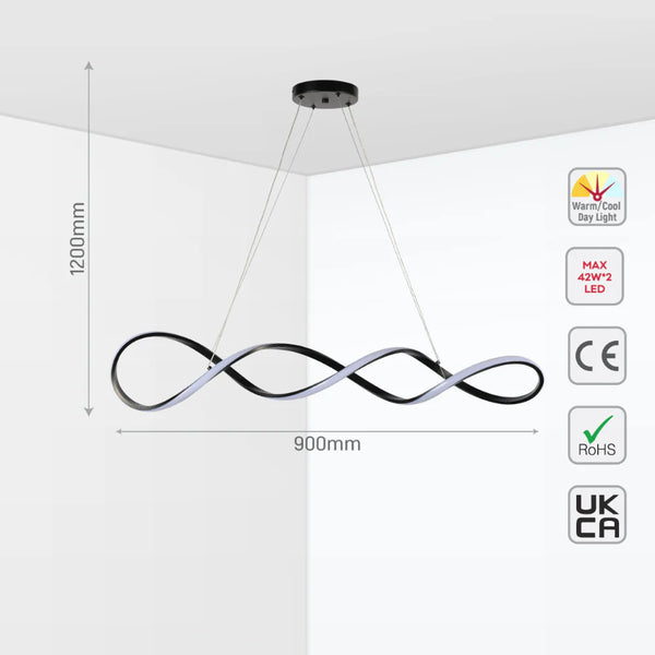 Elegant Infinity LED Pendant Light