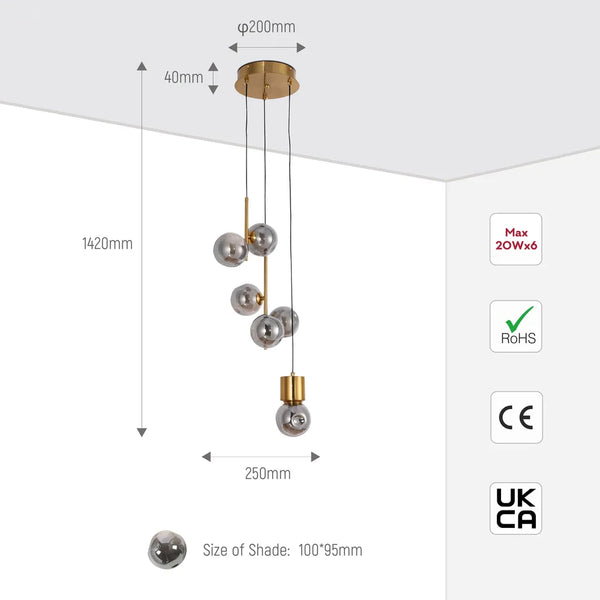 Ethereal Glow Cluster Pendant Light