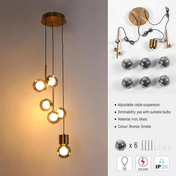 Ethereal Glow Cluster Pendant Light