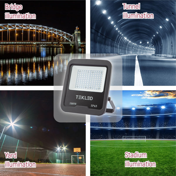 LED Floodlight SMD3030 100W Cool White 4000K IP65