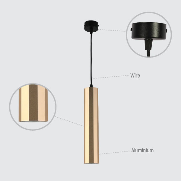 Faceted Pendant Downlight GU10