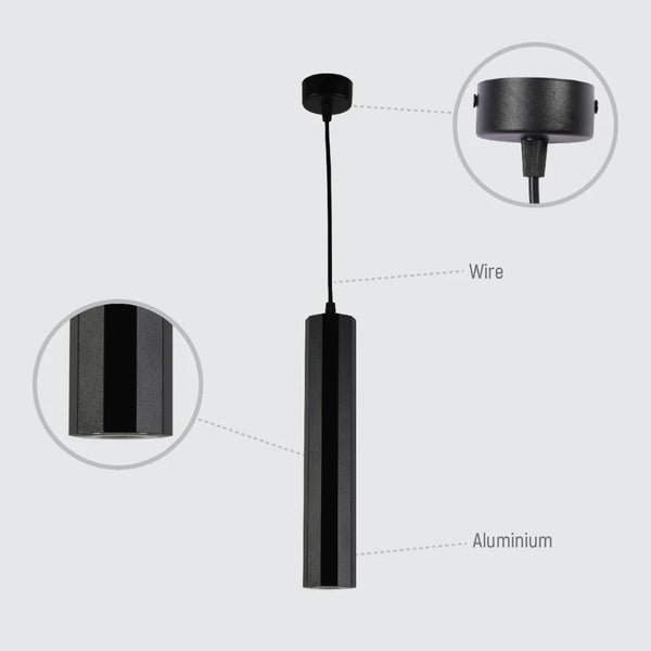 Faceted Pendant Downlight GU10