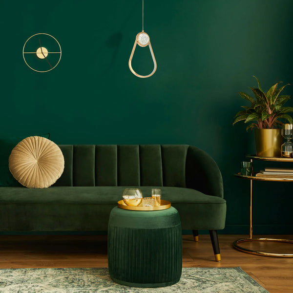 Farrah Moon Pearl LED Pendant Light Gold