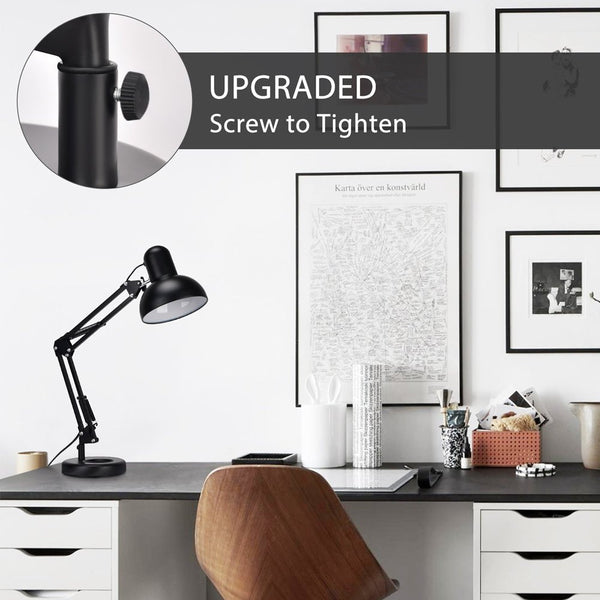 Atlas Architect Swing Arm Desk Lamp with C-Clamp E27