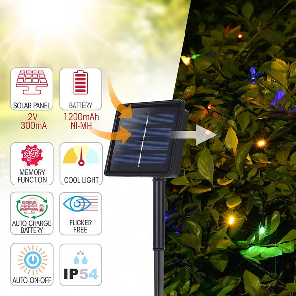 Canopus Solar LED String Light 200 LEDs 22 metre