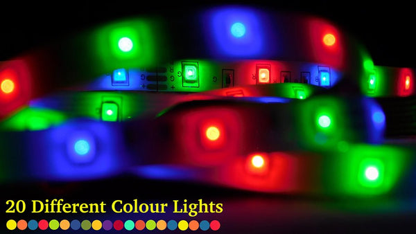 Holiday RGB LED Strip Light IP20 with Remote Controller