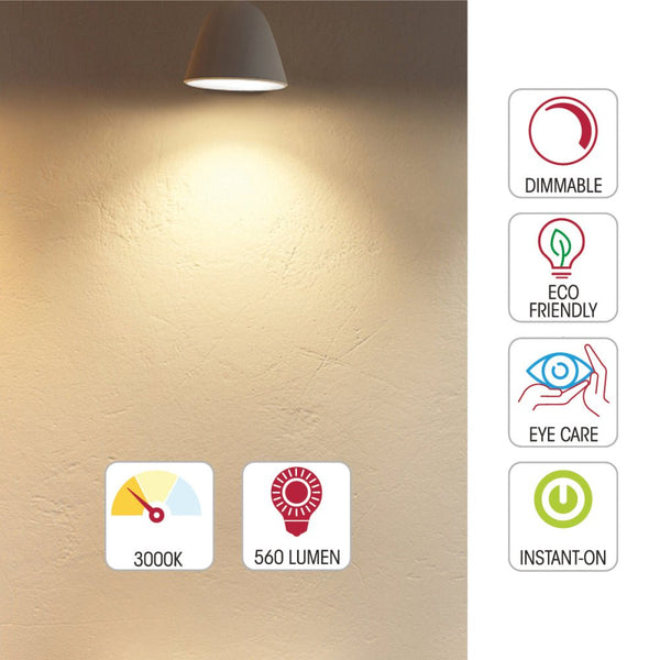 Lepus LED Spot Bulb PAR16 Dimmable GU10 7W Pack of 6