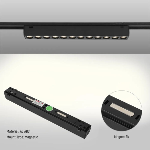 Fixed Magnetic Track Light with Laser Blade Design