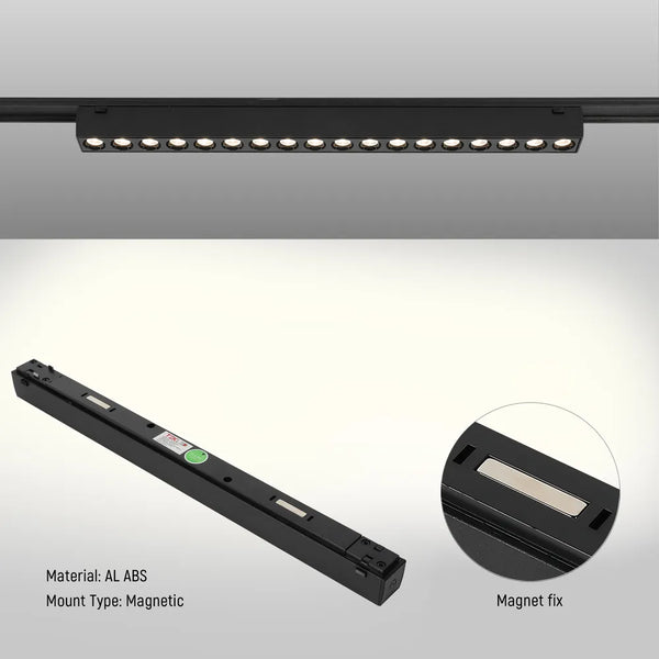 Fixed Magnetic Track Light with Laser Blade Design