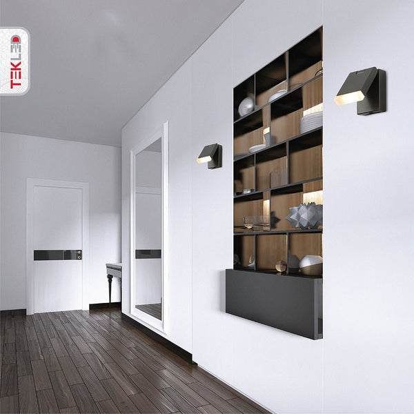 Modern Adjustable LED Bedside Wall Light with Rocker Switch
