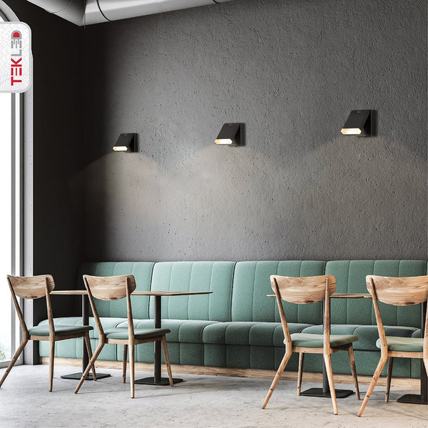 Modern Adjustable LED Bedside Wall Light with Rocker Switch