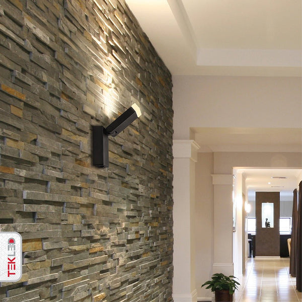 Modern Adjustable LED Bedside Wall Light with Rocker Switch