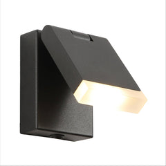Modern Adjustable LED Bedside Wall Light with Rocker Switch