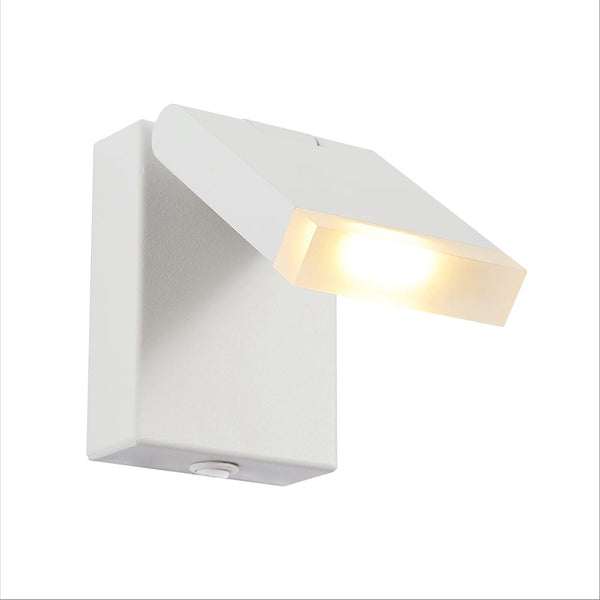 Modern Adjustable LED Bedside Wall Light with Rocker Switch