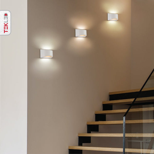Modern Arc White LED Wall Light 5W Warm White
