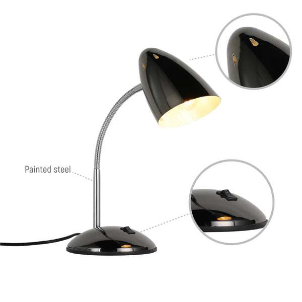 Flex Neck Metal Desk Lamp