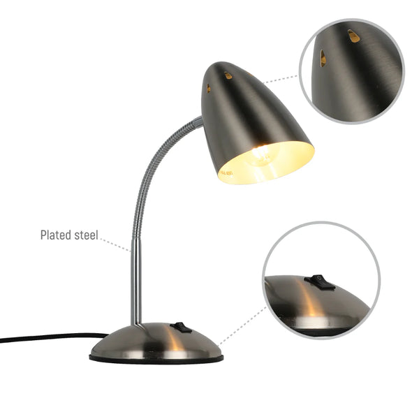 Flex Neck Metal Desk Lamp