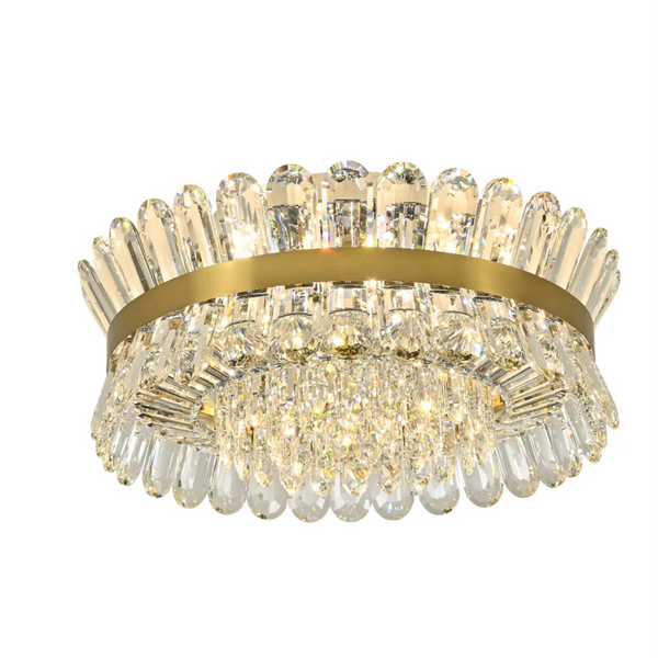 Flush Ring Crystal Deluxe Chandelier Ceiling Light