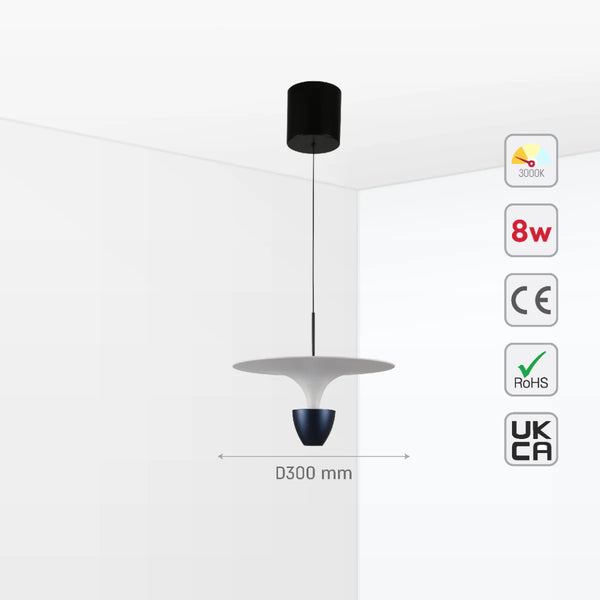 Fountain LED Pendant Light 8W