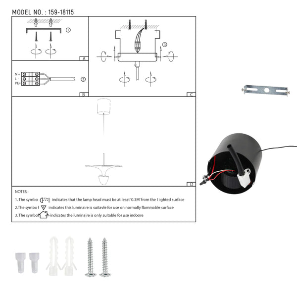 Fountain LED Pendant Light 8W