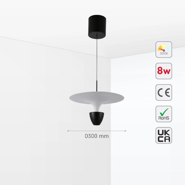 Fountain LED Pendant Light 8W
