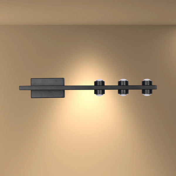 Freja Nordic Mirror LED Wall Light Black 4000K