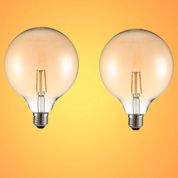 LED Filament Globe Bulb E27 Edison Screw Warm White 2400K