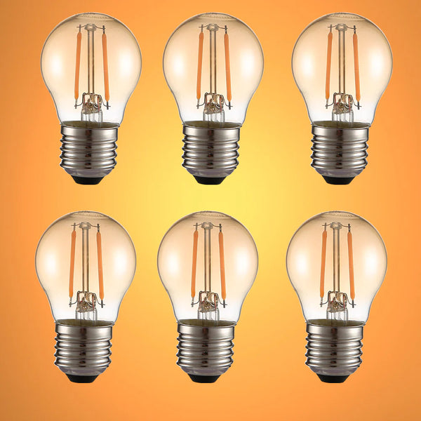 LED Filament G45 Golf Ball Bulb E27 Edison Screw Warm White 2400K