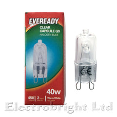 10x G9 40w Eveready Warm White DIMMABLE ENERGY SAVING bulbs Capsule Watt 240V
