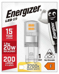 6 x S18748 Energizer LED G9 200lm 1.9W 2,700K (Warm White)