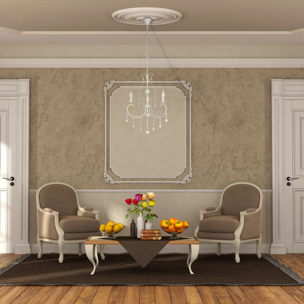 Gallardos Minimal Chandelier Ceiling Light with Crystal Beads