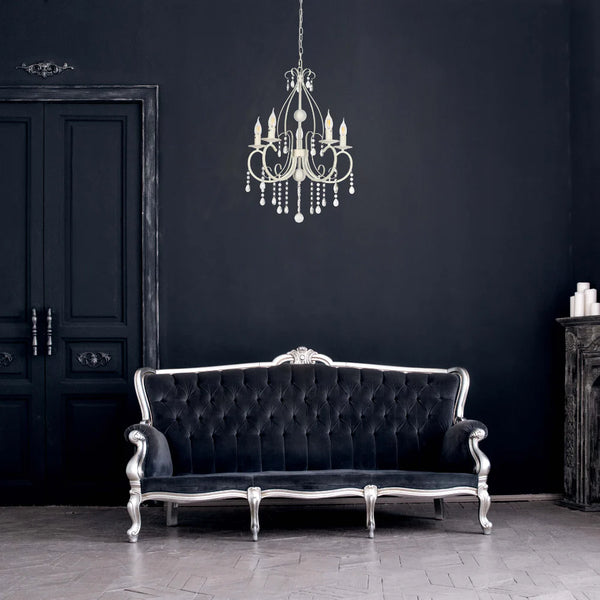 Gallardos Minimal Chandelier Ceiling Light with Crystal Beads