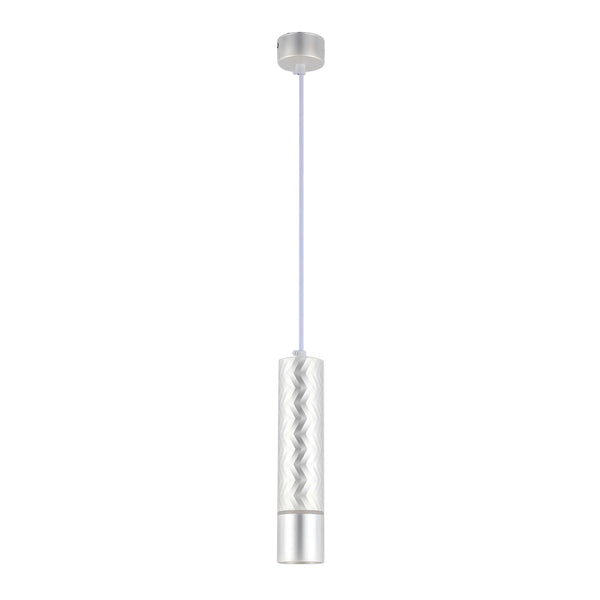 Geometric Textured Pendant Light - GU10 Fitting, Dimmable, 240mm Height