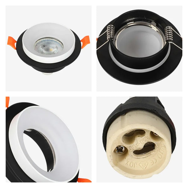 Glare Guard Fixed Recessed GU10 Downlight