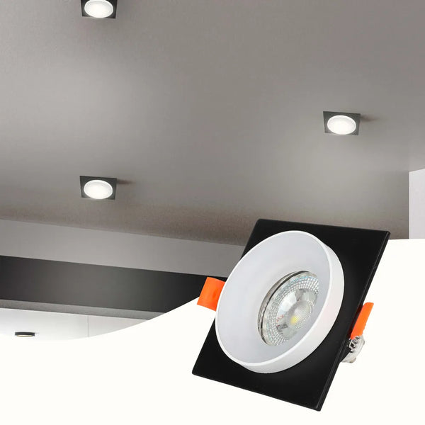 Glare Guard Fixed Recessed GU10 Downlight