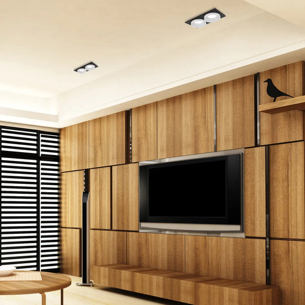 Glare Guard Fixed Recessed GU10 Downlight