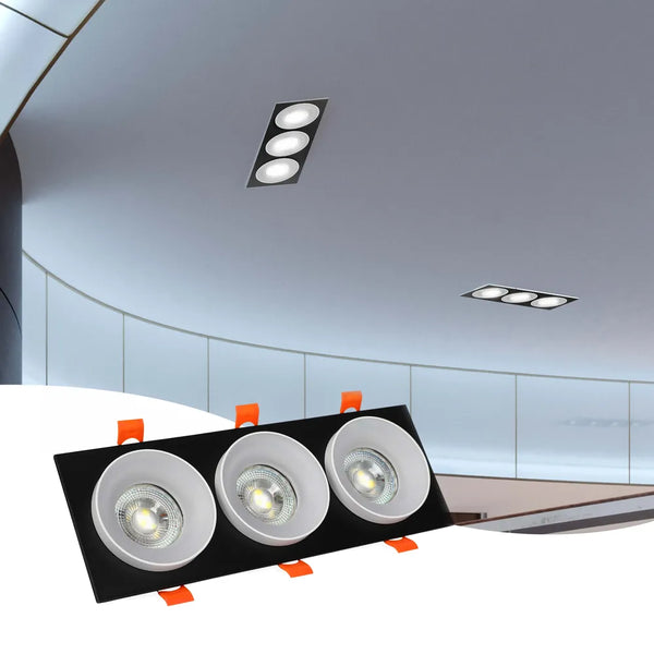 Glare Guard Fixed Recessed GU10 Downlight