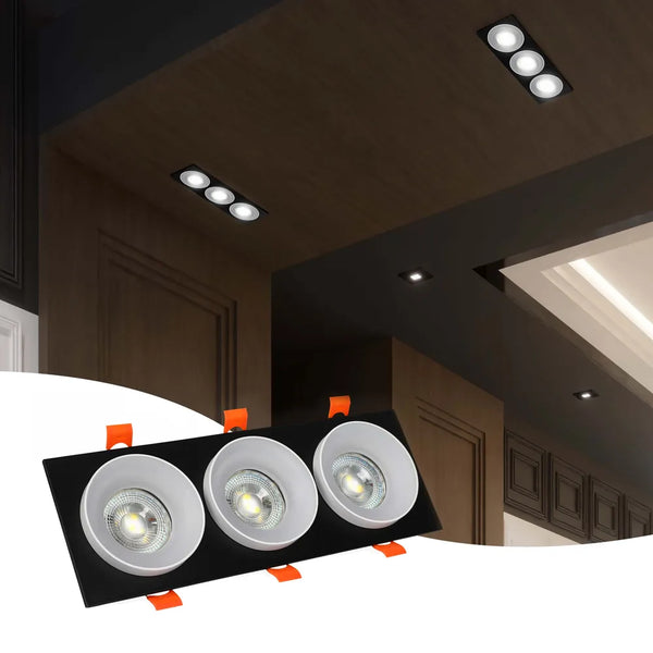 Glare Guard Fixed Recessed GU10 Downlight
