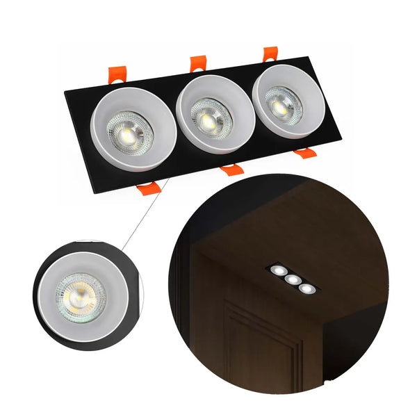 Glare Guard Fixed Recessed GU10 Downlight