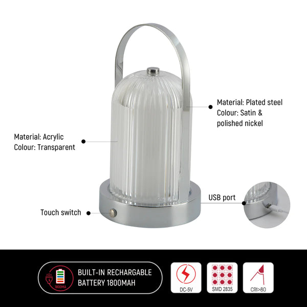 Gleam Guard Rechargeable Lantern Lamp | Table Lamp