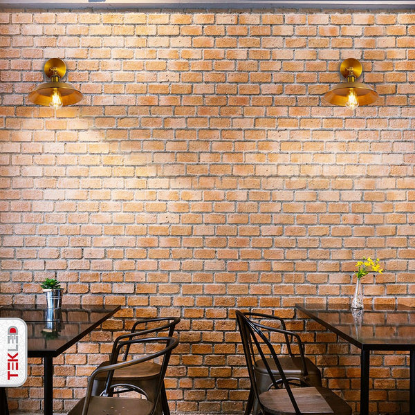 Hinged Funnel Flat Step Antique Brass | Bronze | Gold Finish Metal Wall Light
