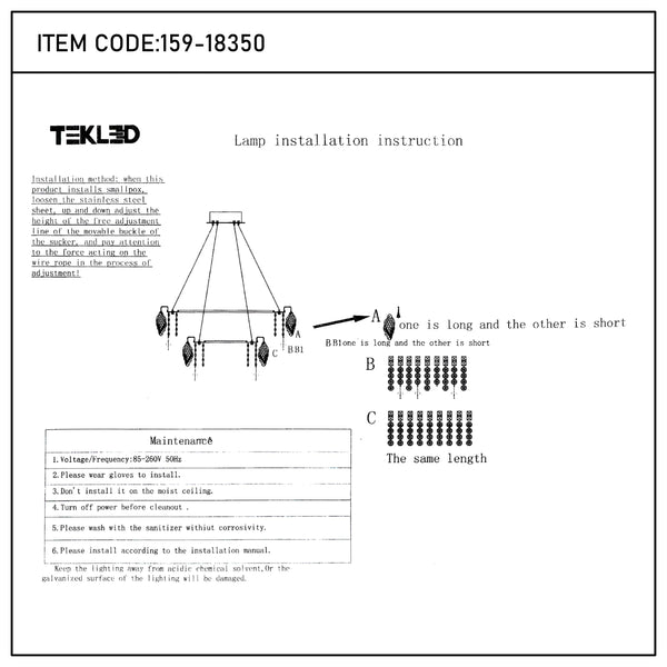Gold Crystal Chandelier - Round or Oval Design, Dimmable SMD LED with 3CCT, Adjustable Suspension