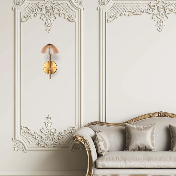 Mushroom Glass Wall Light – Integrated 5W LED, 3CCT Switchable