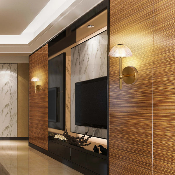 Mushroom Glass Wall Light – Integrated 5W LED, 3CCT Switchable