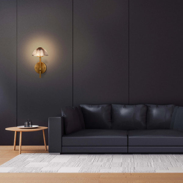 Mushroom Glass Wall Light – Integrated 5W LED, 3CCT Switchable