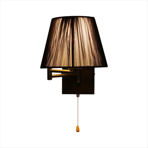 Metal Swing Arm Frustum Wall Light with Pull Down Switch