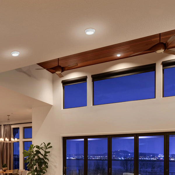 GU10 Recessed Aluminium Downlight - Dual-Tone Acrylic with Colour Matched Trim