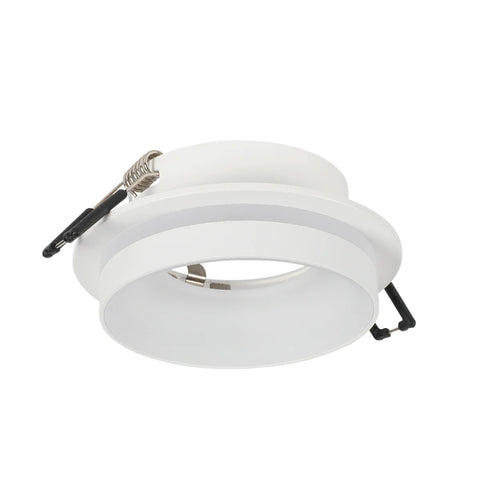 GU10 Recessed Aluminium Downlight - Dual-Tone Acrylic with Colour Matched Trim